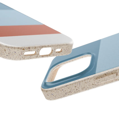 Coastal Horizon Eco-Friendly iPhone Case - Sustainable Biodegradable Design
