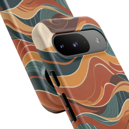 Google Pixel Case - Abstract Autumn Waves