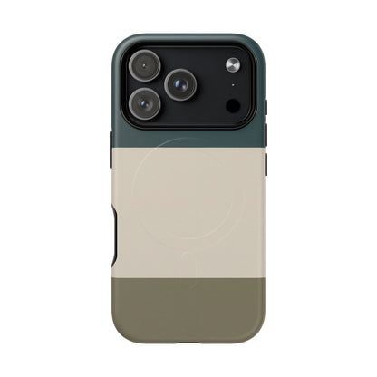 Nordic Coast Colour-Block iPhone Case - Luxury Shockproof MagSafe® Compatible Tough Cover