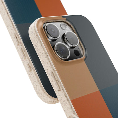 Harbour Grid Eco-Friendly iPhone Case - Sustainable Biodegradable Design