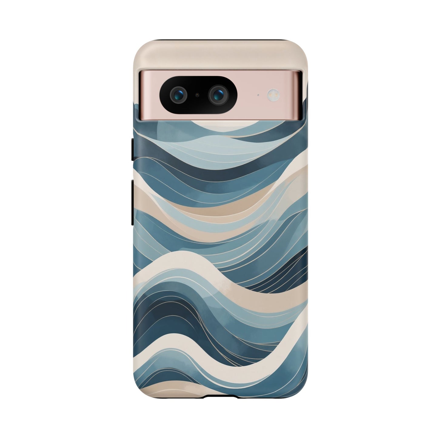 Google Pixel Case - Blue Ocean Wave Pattern