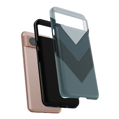 Midnight Chevron Google Pixel Case - Dual-Layer Shockproof Matte Cover