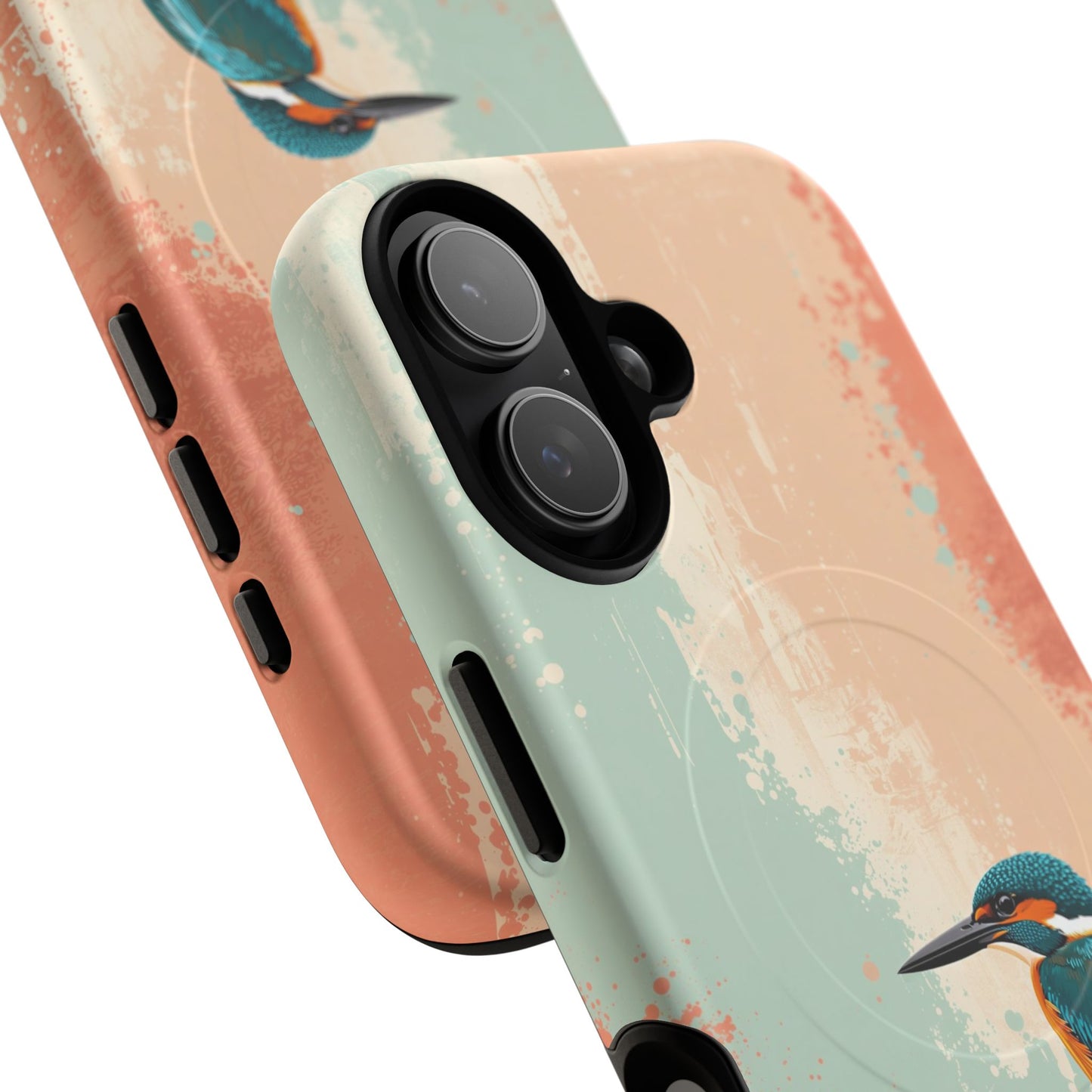 iPhone Bright Abstract Kingfisher Premium MagSafe Case