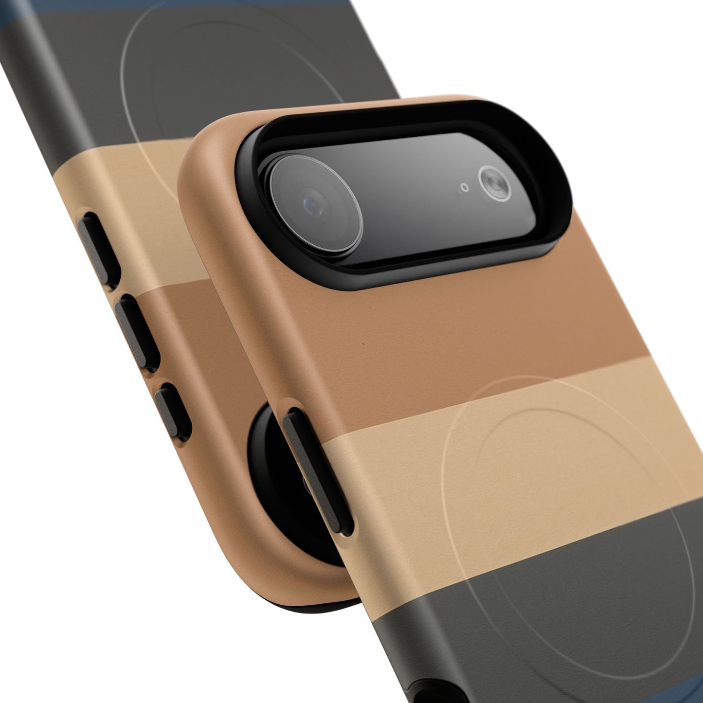 Retro Marina Colour-Block iPhone Case - Luxury Shockproof MagSafe® Compatible Tough Cover