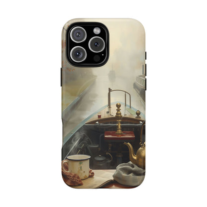 iPhone Misty Narrowboat Stern Premium MagSafe Case