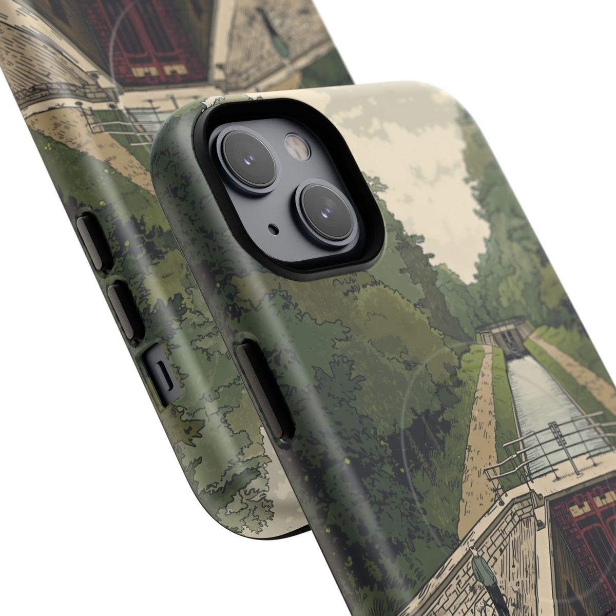 iPhone Heritage Canal Lock Flight Premium MagSafe Case