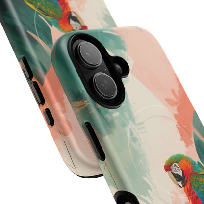 iPhone Tropical Parrot Premium MagSafe Case