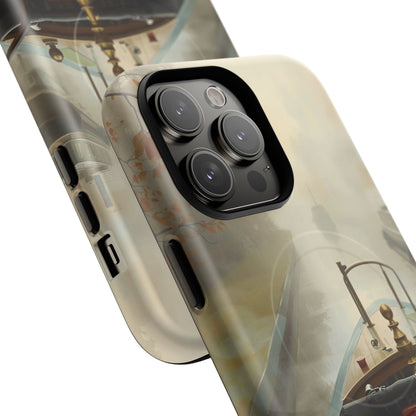 iPhone Misty Narrowboat Stern Premium MagSafe Case