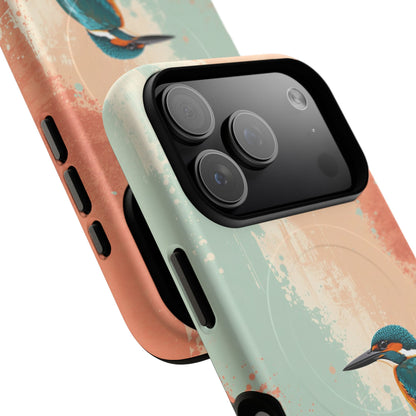 iPhone Bright Abstract Kingfisher Premium MagSafe Case