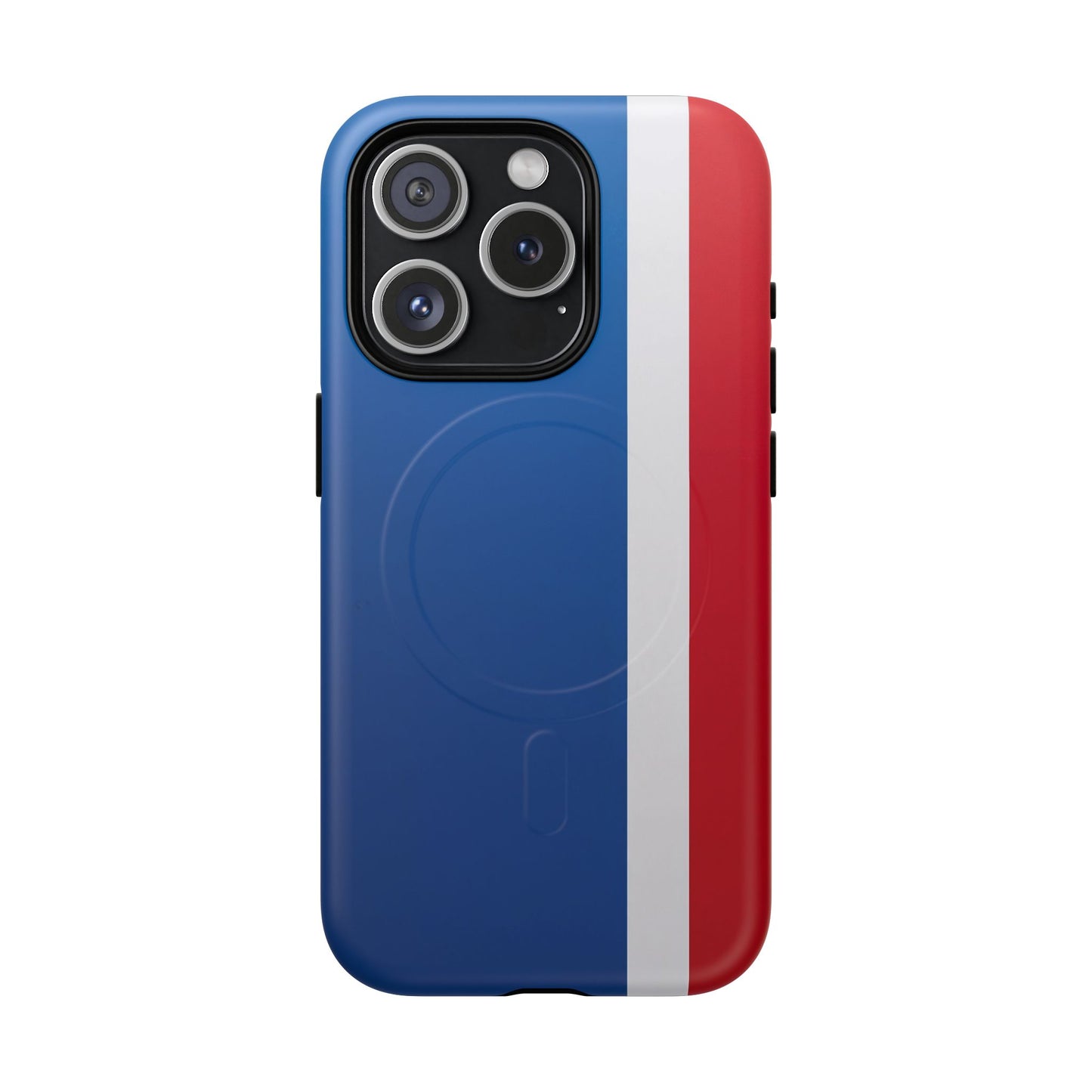 Tricolour Line iPhone Case - Luxury Shockproof MagSafe® Tough Cover