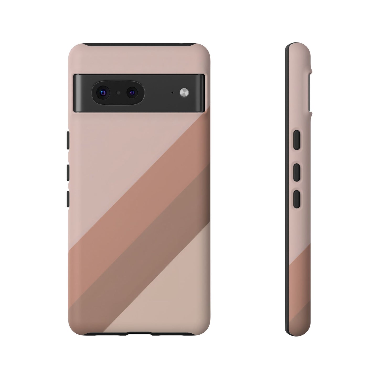Google Pixel Case - Blush Diagonal Stripe