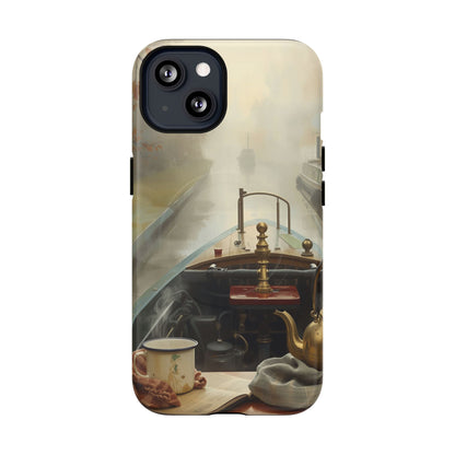 iPhone Misty Narrowboat Stern Premium MagSafe Case