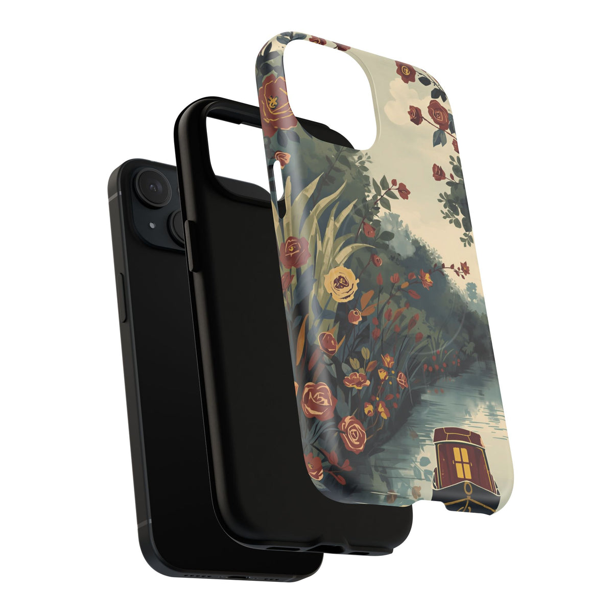 iPhone Porthole Canal Garden Premium MagSafe Case
