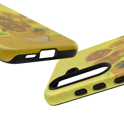 Samsung Galaxy Van Gogh Sunflowers Phone Case - Floral Art Matte Tough Protective Cover