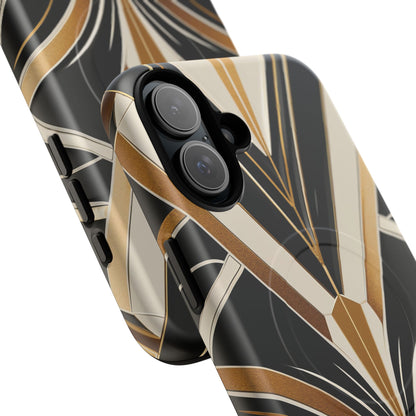Deco Noir Luxe iPhone Case - Premium MagSafe Protective Cover