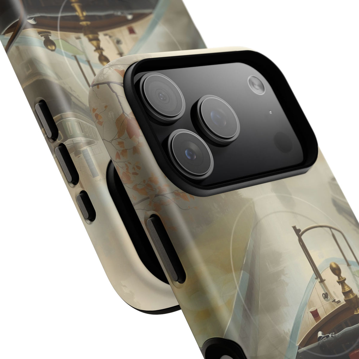 iPhone Misty Narrowboat Stern Premium MagSafe Case