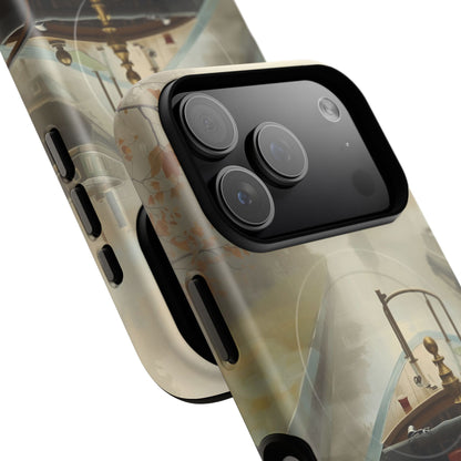 iPhone Misty Narrowboat Stern Premium MagSafe Case