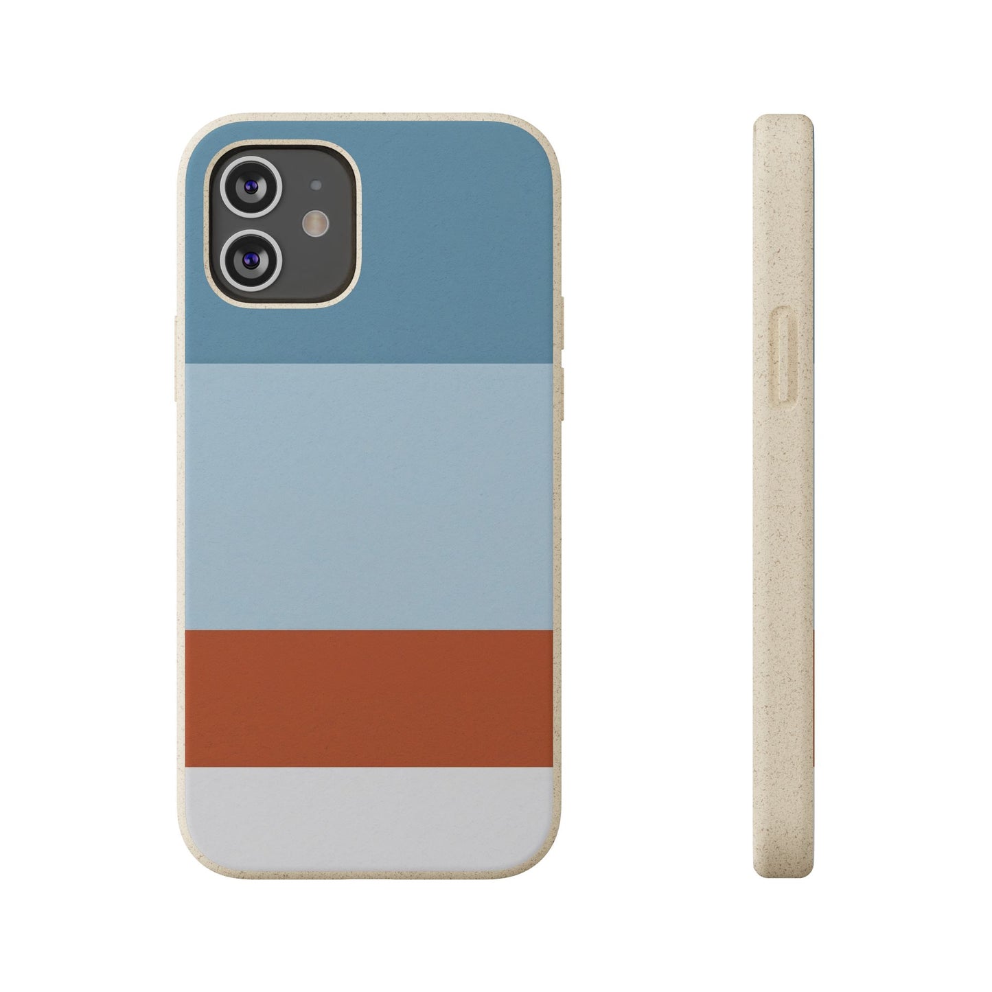 Coastal Horizon Eco-Friendly iPhone Case - Sustainable Biodegradable Design
