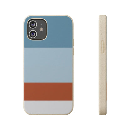 Coastal Horizon Eco-Friendly iPhone Case - Sustainable Biodegradable Design