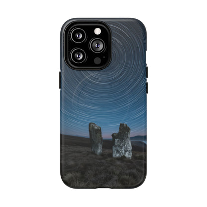 iPhone Star Trails Over Ancient Stones Premium MagSafe Case