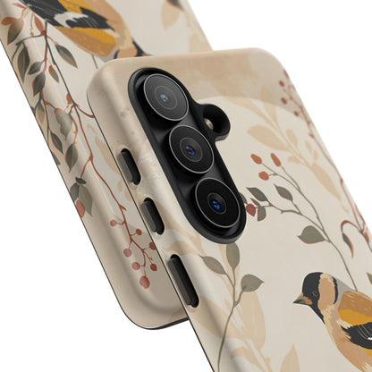 Samsung Galaxy Floral Goldfinch Tough Case
