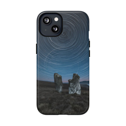 iPhone Star Trails Over Ancient Stones Premium MagSafe Case