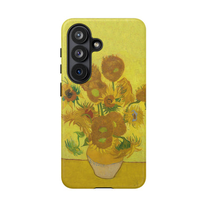 Samsung Galaxy Van Gogh Sunflowers Phone Case - Floral Art Matte Tough Protective Cover