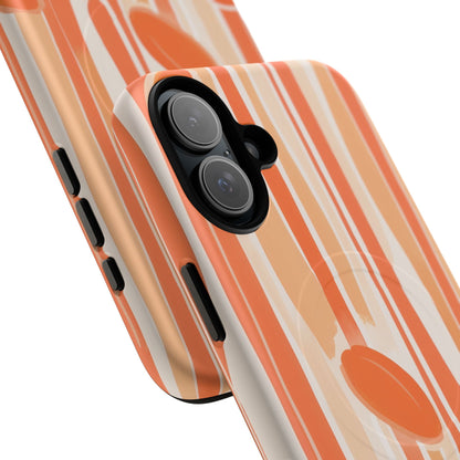 Citrus Drip Stripe iPhone Case - Premium MagSafe Protective Cover