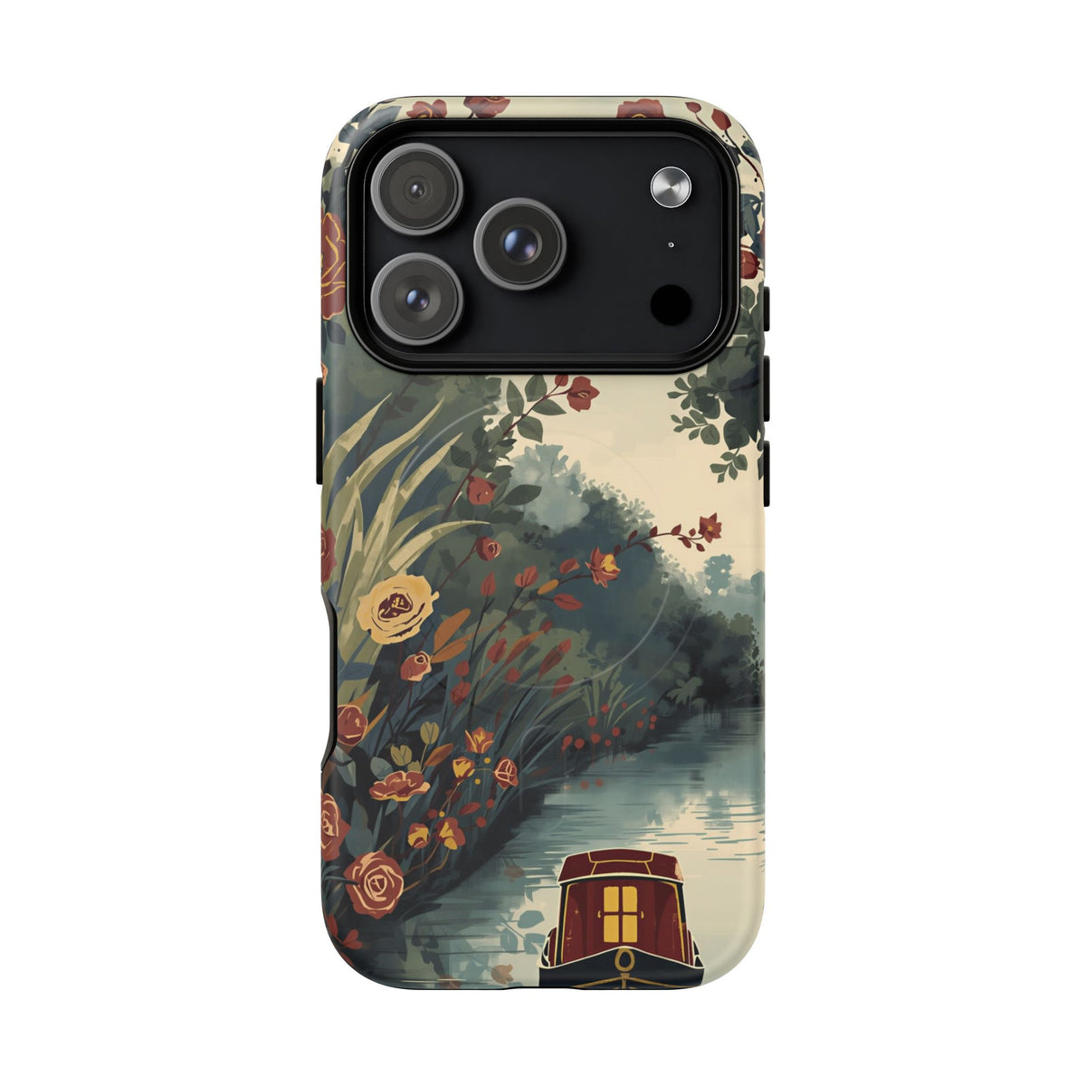 iPhone Porthole Canal Garden Premium MagSafe Case