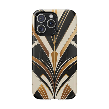Deco Noir Luxe iPhone Case - Premium MagSafe Protective Cover