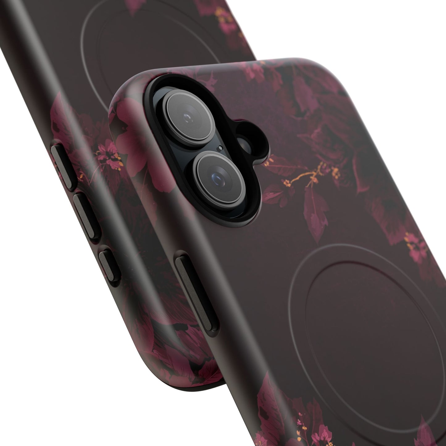 Midnight Bloom Floral iPhone Case - Premium MagSafe Protective Cover
