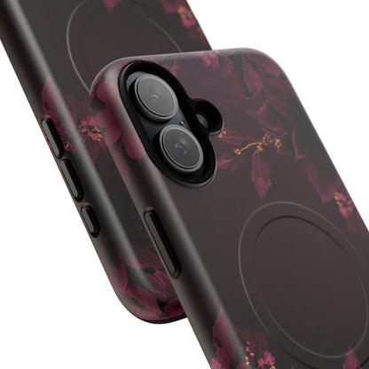 Midnight Bloom Floral iPhone Case - Premium MagSafe Protective Cover