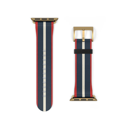 Monaco Stripe Apple Watch Strap - Classic Motorsport Watch Band
