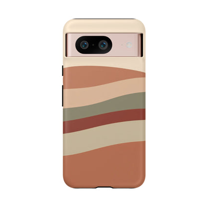 Google Pixel Case - Earthy Wave Stripe