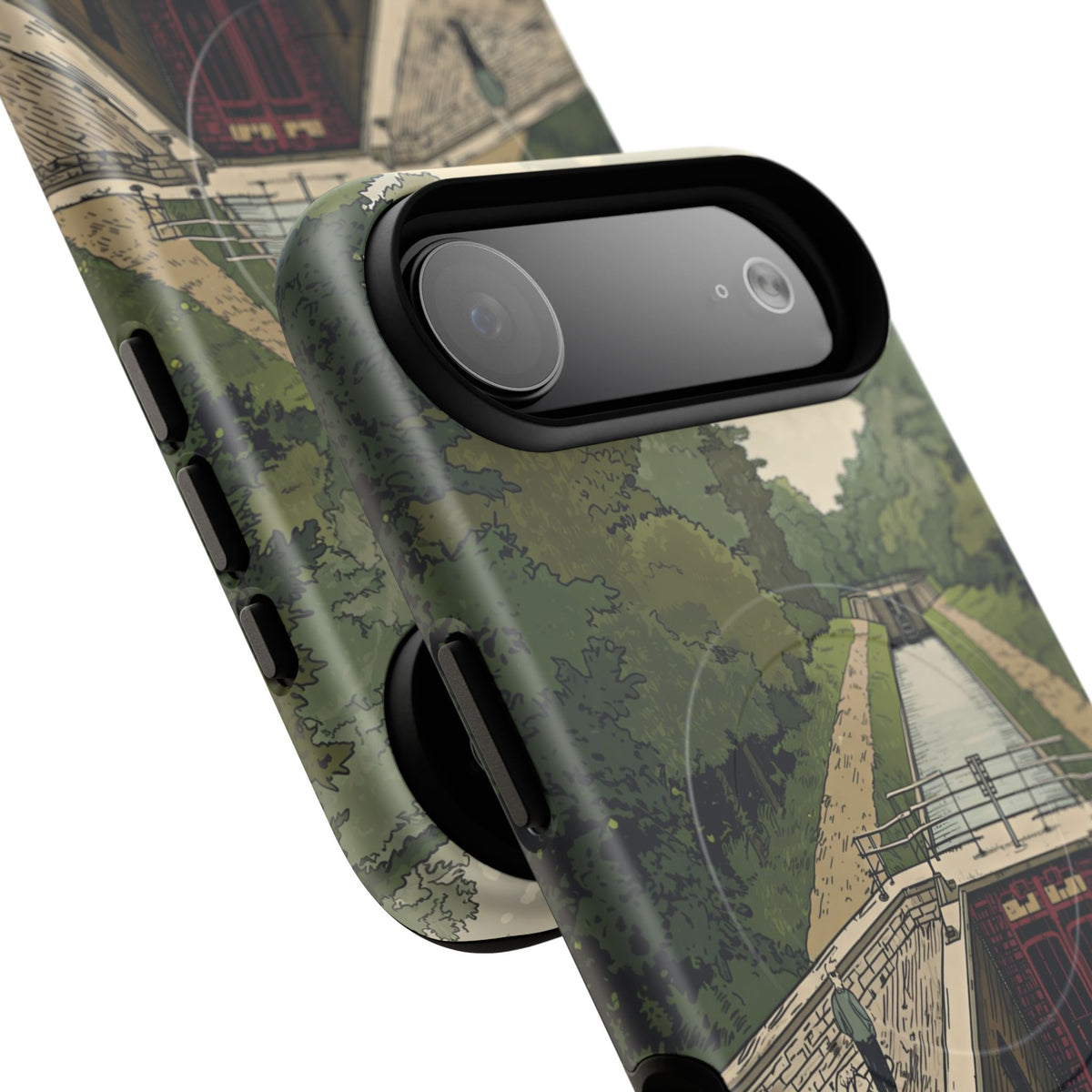iPhone Heritage Canal Lock Flight Premium MagSafe Case