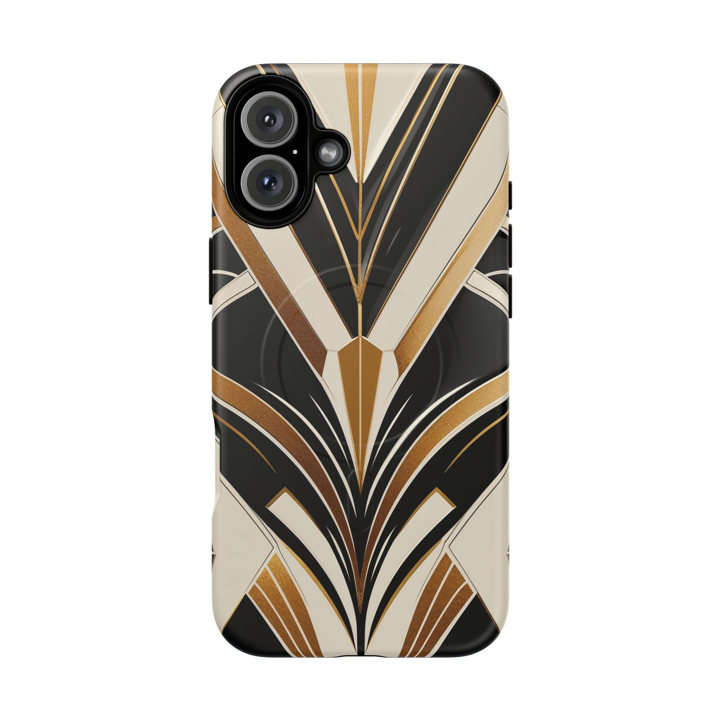 Deco Noir Luxe iPhone Case - Premium MagSafe Protective Cover
