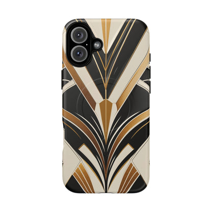Deco Noir Luxe iPhone Case - Premium MagSafe Protective Cover