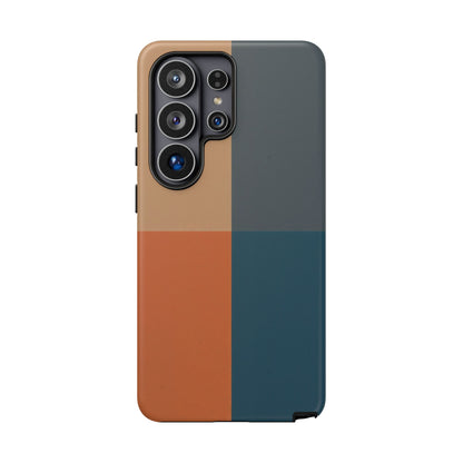 Samsung Galaxy Mid Century Colour Block Case - Matte Tough Protective Cover