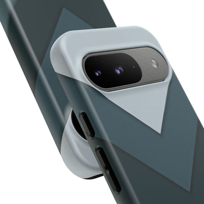 Midnight Chevron Google Pixel Case - Dual-Layer Shockproof Matte Cover