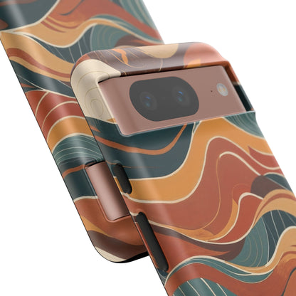 Google Pixel Case - Abstract Autumn Waves