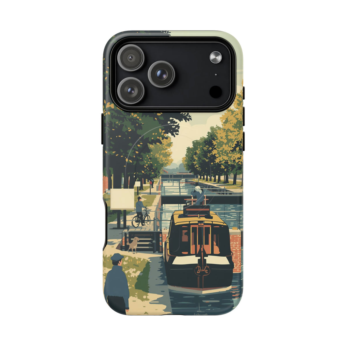 iPhone Towpath Lock Audience Premium MagSafe Case