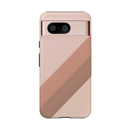 Google Pixel Case - Blush Diagonal Stripe