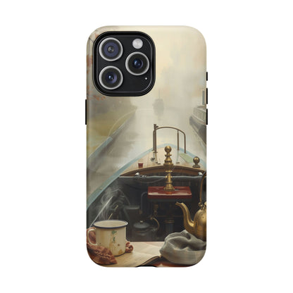 iPhone Misty Narrowboat Stern Premium MagSafe Case