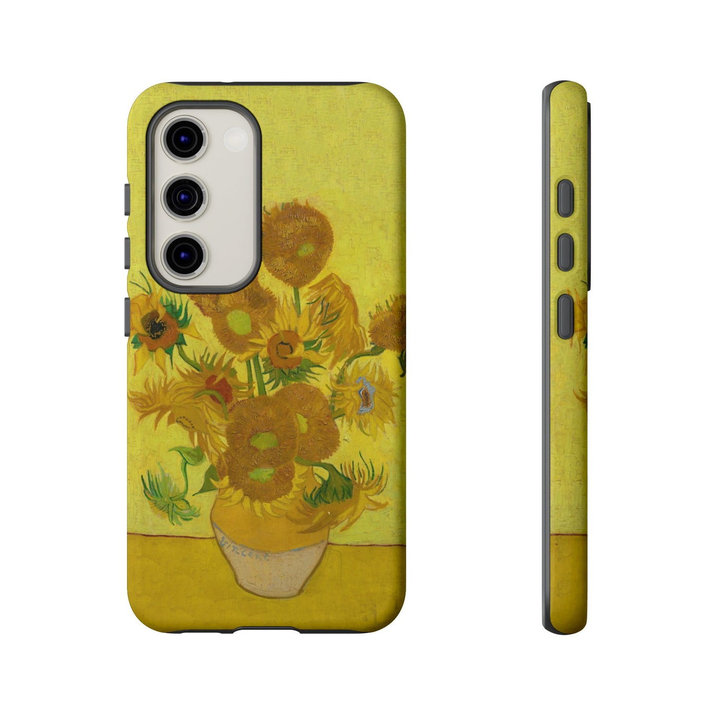 Samsung Galaxy Van Gogh Sunflowers Phone Case - Floral Art Matte Tough Protective Cover