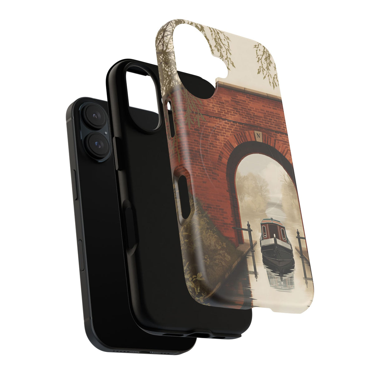 Willow Canal Bridge Passage iPhone Case – Heritage Waterway Design