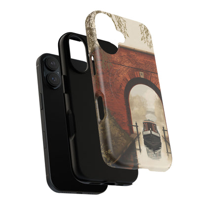 Willow Canal Bridge Passage iPhone Case – Heritage Waterway Design