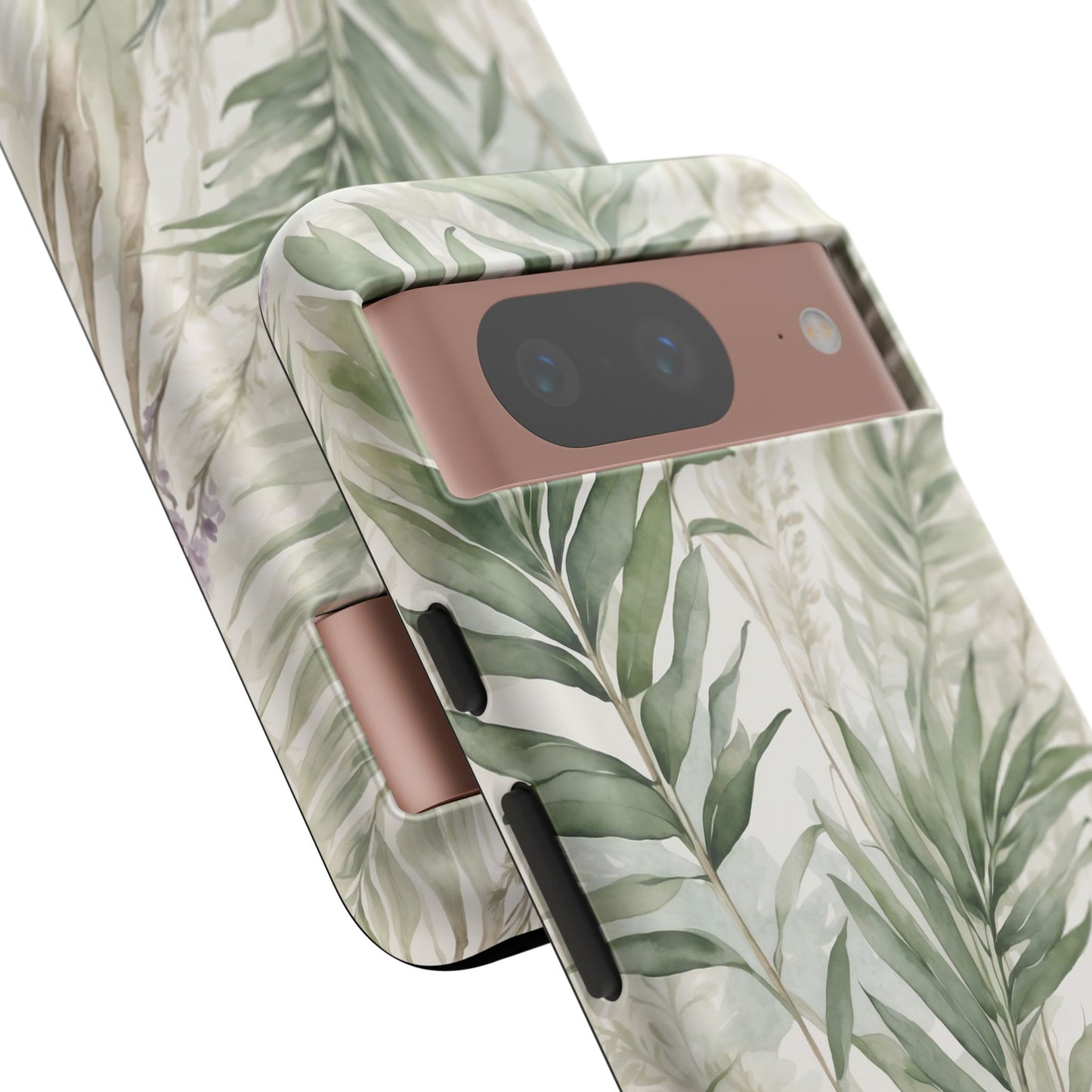 Google Pixel Case - Botanical Greenery Watercolour Pattern