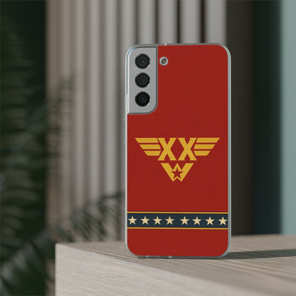 Personalised Wonder Woman Inspired Phone Case - Custom Initials Superhero Design