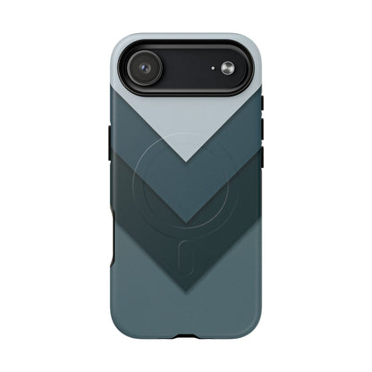 Midnight Chevron iPhone Case - Luxury Shockproof MagSafe® Tough Cover