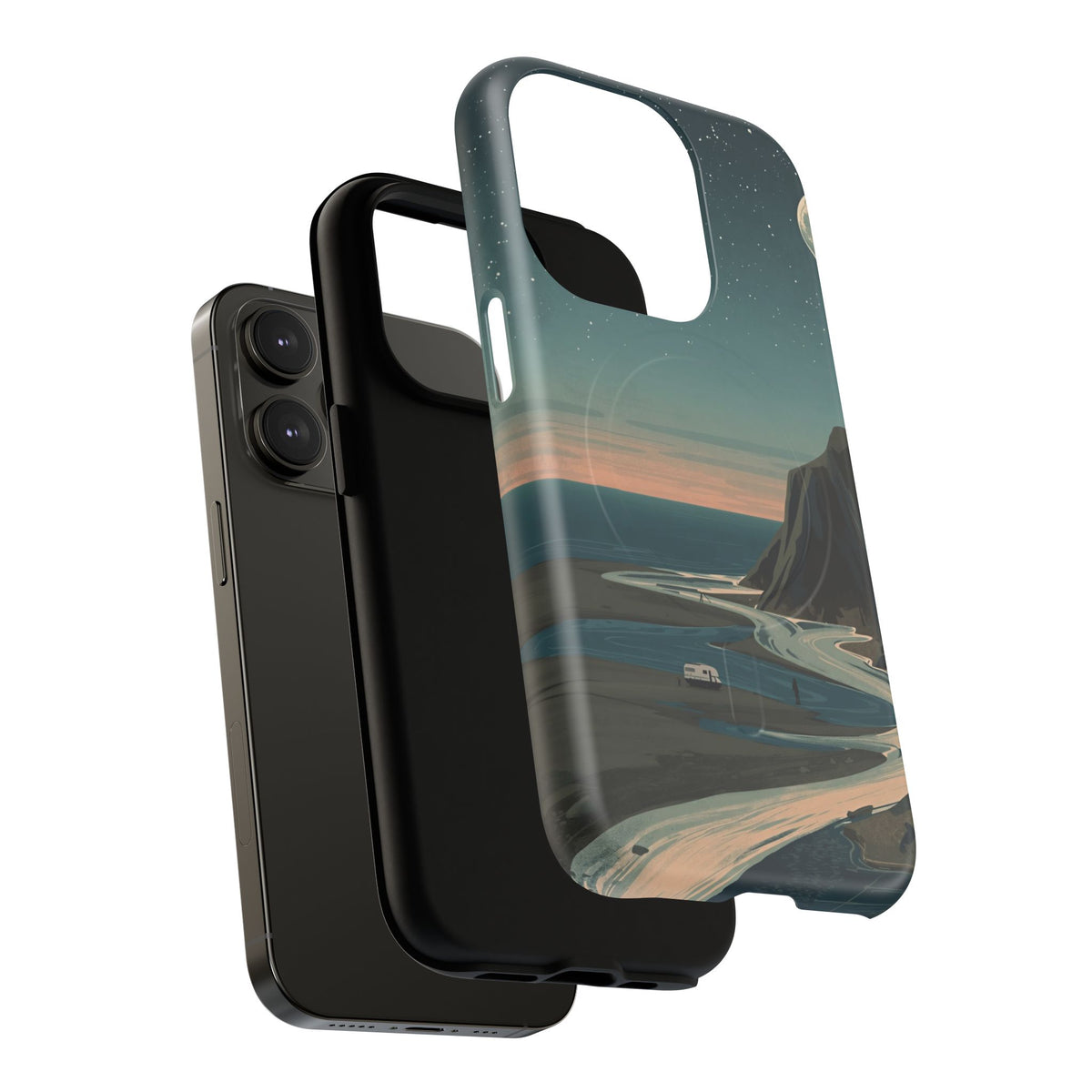 iPhone Moonlit British Cliffs Premium MagSafe Case